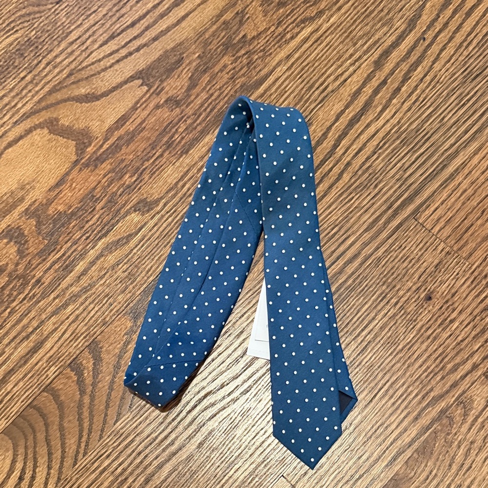 Crewcuts Navy Polka Dot Tie